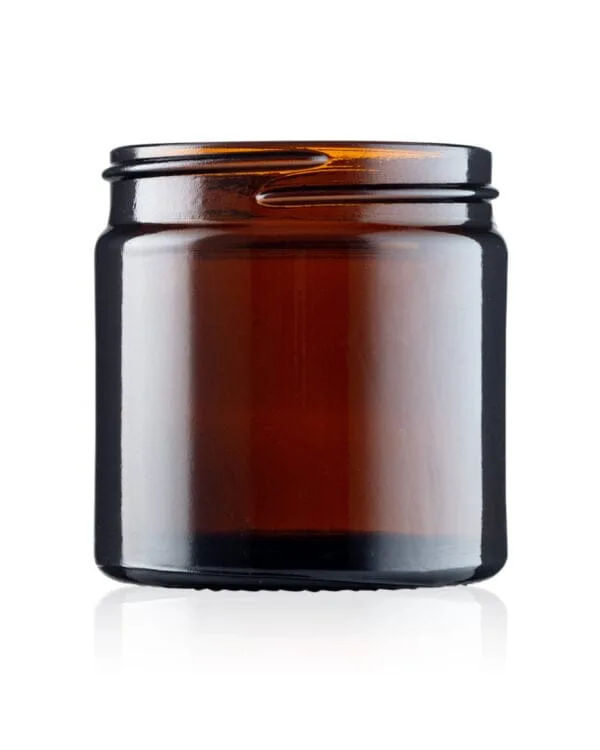 60ml Amber Glass Ointment Jar