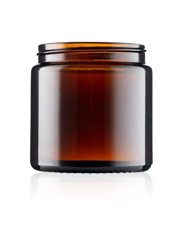 Pot à pommade en verre ambré de 120 ml